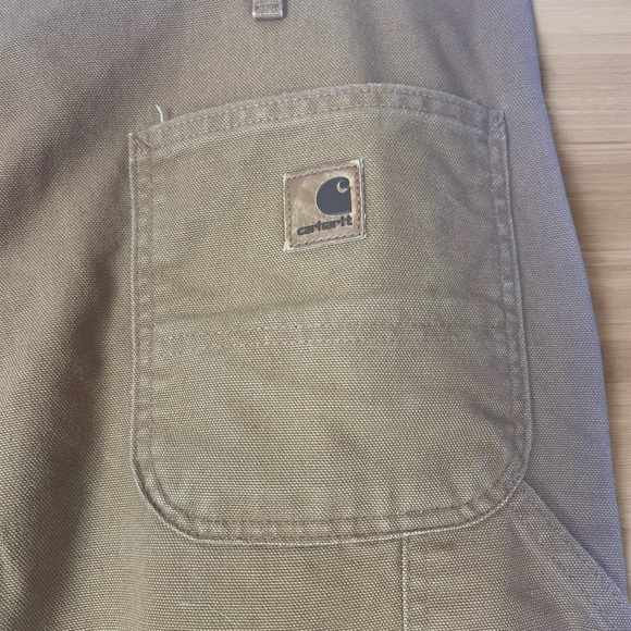 Carhartt Dungaree Fit 38 X 34 Brown Work Pants Excellent Condition RN# 14806 - Picture 5 of 9